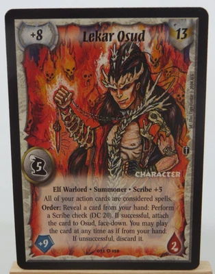 WARLORD Saga of the Storm CCG Elf Character Card LEKAR OSUD 072/158 - Image 1 of 2