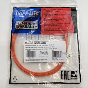 Eaton N520-02M FIBER OPTIC CABLE - FIBER OPTIC - MALE LEFT GENDER - MALE RIGHT G - Picture 1 of 1