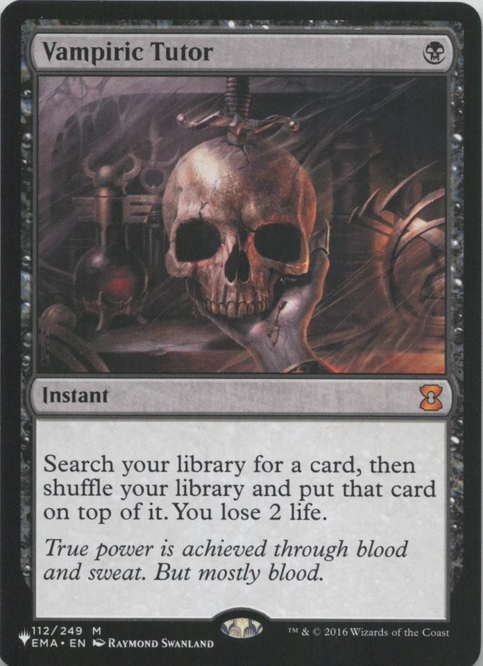 Vampiric Tutor M The List Reprints 112/249 - LP/MP - Image 1 of 1