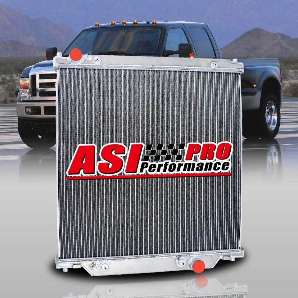 For 2003~2007 Ford F250 F350 F450 6.0L Powerstroke Diesel ASI Aluminum Radiator Foto 1 de 4