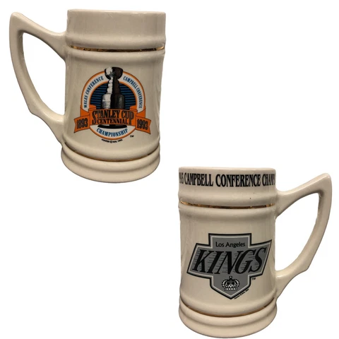 Los Angeles KINGS 1993 Stanley Cup NHL Beer Stein Mug  LA CA CeramicCampbell Cover