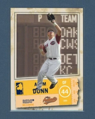 Adam Dunn 2005 Fleer Authentix Mezzanine Insert #66 Cincinnati Reds #'d /75 Foto 1 de 3