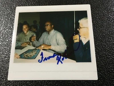  Frank Robinson Signed Kodak Instant Polaroid Photo Photograph JSA Autograph 80s - Image 1 of 3