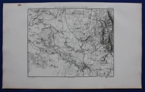 Original antique map GERMANY, BATTLE OF BAUTZEN, NAPOLEONIC WARS, Duvotenay 1859 - Picture 1 of 3