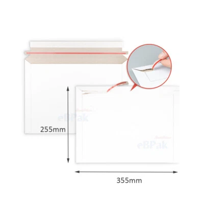 Card Mailer 300GSM White Card Envelope Tough Bag DL DLX A5 C5 01 02 A4 B4 - image 1 of 4