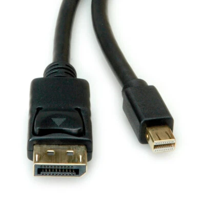 Mini DisplayPort Kabel, v1.4, mDP - DP, Stecker - Stecker, schwarz, 2 m, 8K - Bild 1 von 2