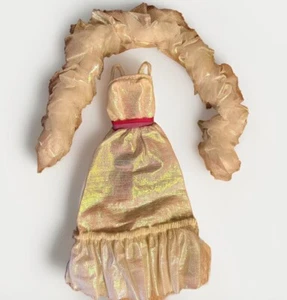 Vintage 1983 Crystal Barbie Doll Outfit #4598 Iridescent Party Dress Ball Gown - Picture 1 of 5