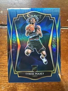 2020-21 Panini Select Tyrese Maxey Premier Level Blue Holo RC #174 - Bild 1 von 2