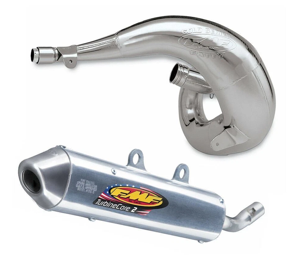FMF Fatty Pipe & Turbinecore 2 S/A silencer fits 2017-2018 KTM Husqvarna 250/300 - Image 1 of 1