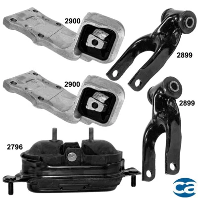 Комплект креплений двигателя 5 шт для Chevrolet Venture 05-97 V6-3,4 л полный привод авто - Изображение 1 из 4