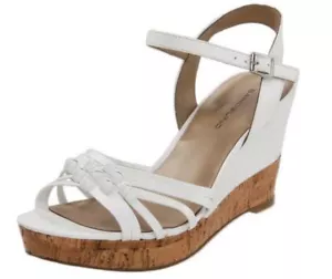 Bandolino Women's Modavi Wedge Sandal,White,10.5 M US - Picture 1 of 1