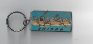 Kliban Cat Key Chain Metal Saipan Outrigger Canoe Vintage Gift Creations - Picture 1 of 1