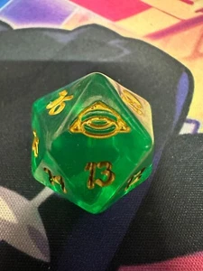 Magic MTG Lord of the Rings Translucent Green Spindown Die - Picture 1 of 1