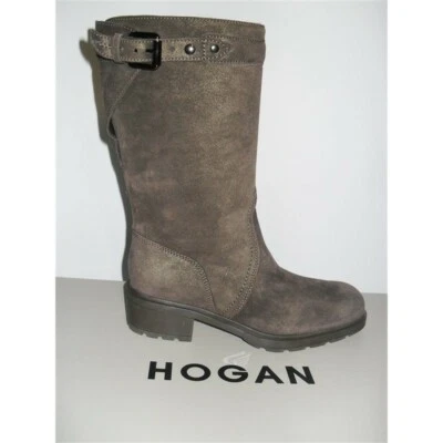 STIVALI HOGAN TRONCHETTO CON FIBBIA TESTA DI MORO SCARPE SHOES - Immagine 1 di 4