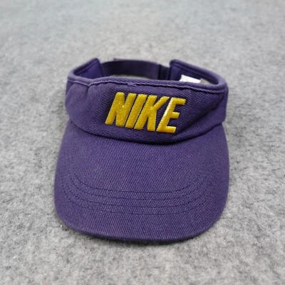 De colección Nike Gorra Visera Azul Amarillo Correa Trasera Deletrear Logo Golf Papá Y2K Foto 1 de 4