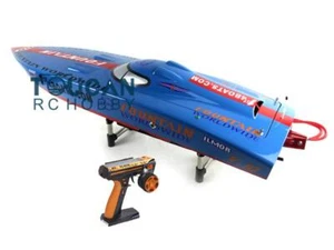 Gasoline Racing RC Boat G26IP1 26CC Blue Fiber Glass ARTR W/ Radio System 50KM/H - Picture 1 of 4