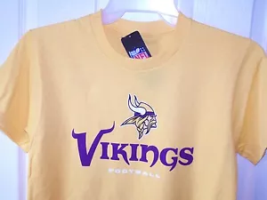 Minnesota Vikings Yellow T Shirt Mens Medium New with Tags - Picture 1 of 1