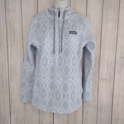 Columbia Hoodie Womens  Aztec Blue Fox Glacier Half Zip Pullover Fleece Small - Image 1 of 4