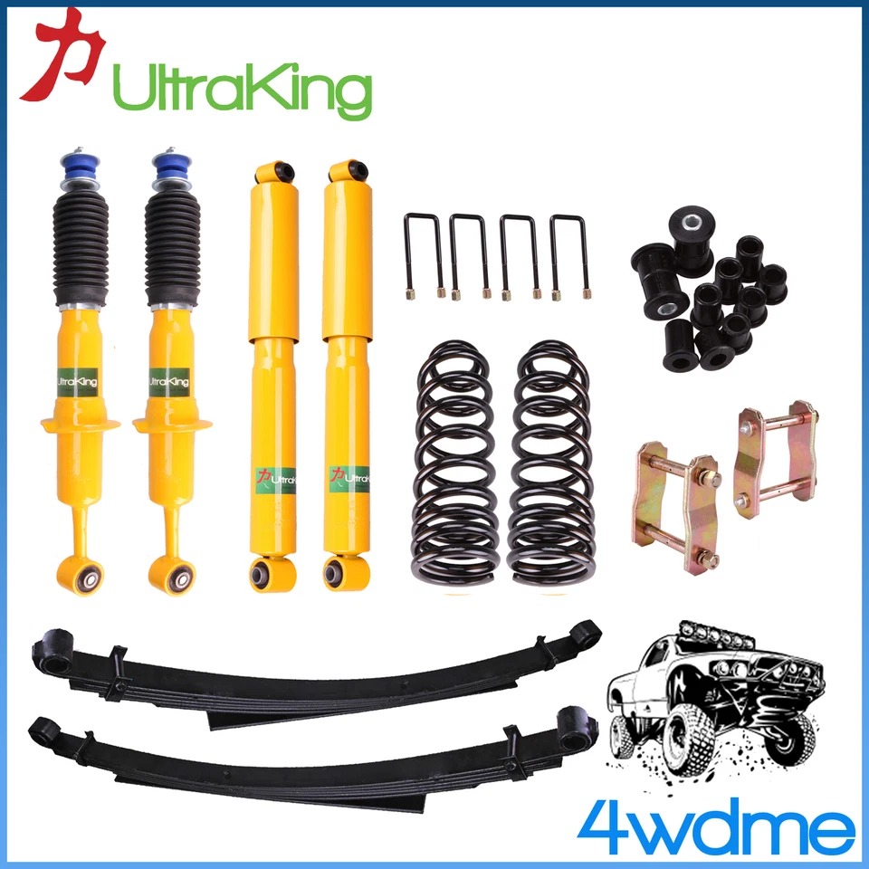 Fits Toyota Hilux KUN26 Front & Rear Shocks Coil Spring Leaf Spring 2" Lift Kit - image 1 of 1