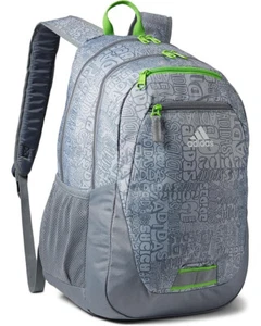 adidas Boy's Stone Grey/Lucid Print Multi Foundation 6 Backpack (5158260)  - NWT - Picture 1 of 8