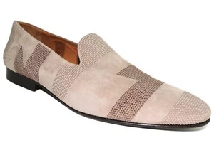 Donald J Pliner Men's Premosp-KS Studded Loafer Taupe Size 7.5 M - Picture 1 of 6