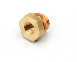 1/8" NPT Adapter auf M14 x 1.5 - Messing für Sensoren Druckanzeigen Öldruck usw - Bild 1 von 10