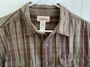 LL Bean Iron Works Workwear Mens Heavy Cotton XLT XL Tall Plaid Lumberjack - Picture 1 of 11