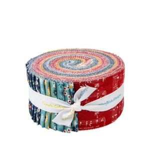 Jelly Roll 2.5" Strips 40pc Riley Blake "Americana" Lori Holt Vintage July 4th - Picture 1 of 2