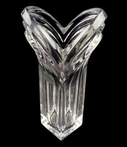 Mikasa Crystal Bud Vase V Style Deco Heavy Decor made in Germany 8.5" Tall - Picture 1 of 9