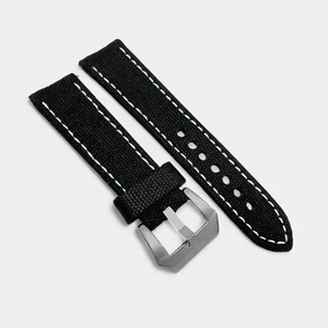 Handmade Distressed Canvas Watch Strap Thick Band Military Sailcloth 20mm 22mm - Picture 1 of 86