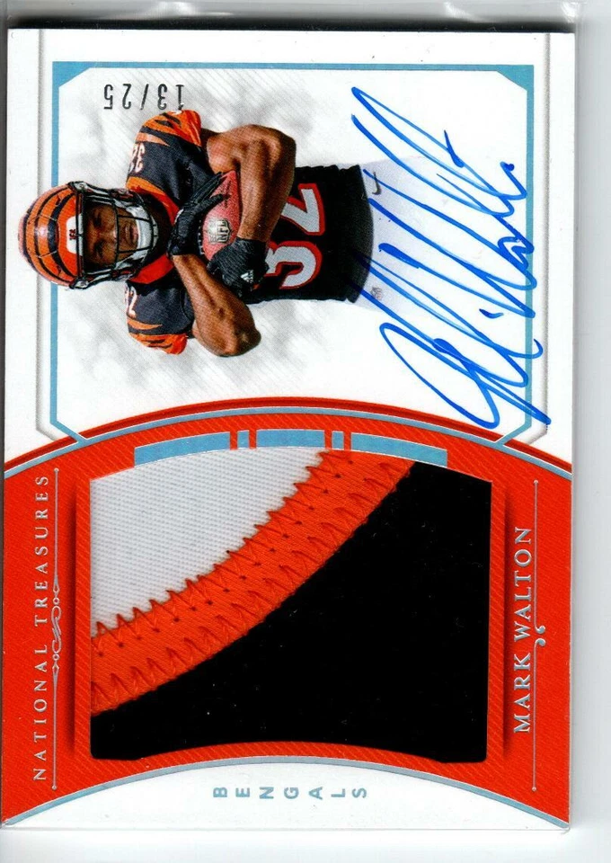 2018 Panini Holo Silver #178 Mark Walton JSY AU 25 (ref 168320) - Image 1 of 1