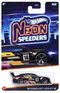 Hot Wheels 16 Cadillac ATS-V R Neon Speeders 1:64 Scale 3 Inch Diecast Model Car - Picture 1 of 1