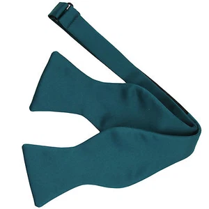 Nueva corbata para hombre 100 % poliéster liso formal autoatada solo azul zafiro - Imagen 1 de 2