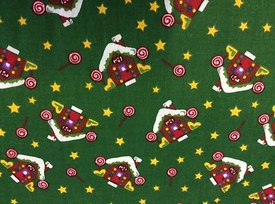 TRENA'S LITTLE BIT OF CHRISTMAS CASAS DE PAN DE JENGIBRE CON PIRULETAS - POR YARDA Foto 1 de 2