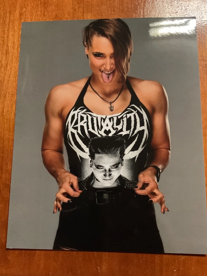 wrestling RHEA RIPLEY wwe  8x10 photo print women this is my brutality Foto 1 de 1