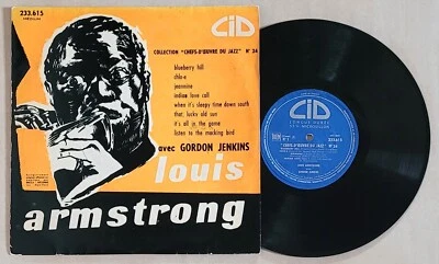 LOUIS ARMSTRONG AVEC GORDON JENKINS (Jazz) / Album LP 33T 10" CID 233.615 VG/VG - Photo 1/2