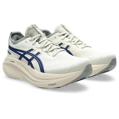 ASICS Men's Gel-Nimbus 27 ATC Running Shoes, Birch/Indigo Blue - Image 1 of 4