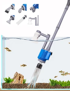 boxtech 6 in 1 Pulitore Elettrico per Acquario, 2000L/h 28W Sifone Automatico Ac - Foto 1 di 6