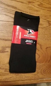 Pro Feet Multi Sport Large Black Socks Fits Shoe Mens 8 1/2-12 Women 9-13 - Picture 1 of 5