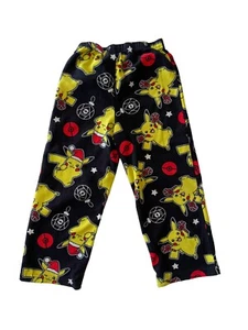 Pokémon Pikachu Holding Candy Canes Pajama Sleepwear Pants Pjs Boys Size 6 GUC - Picture 1 of 7