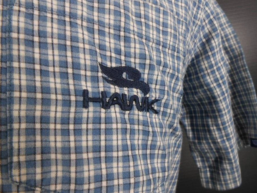 Nice Boy's XL Hawk Skateboarding Multi-Color Plaid Short Sleeve Button Shirt - Изображение 1 из 4