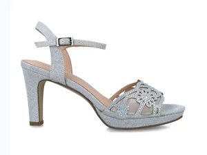 MENBUR SANDALI CON TACCO DONNA ESTATE 23648 09 APUS SILVER - Imagen 1 de 6