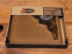 Justin Men's Basketweave Leather Hair On Praying Cowboy Bi-fold Wallet BRAND NEW