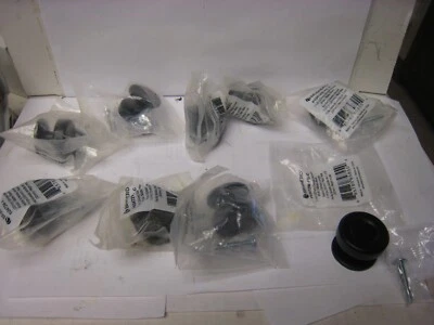 (9 Pack) 1-1/4 inch Beveled Knob Flat Black Round P43472W-FB-C - Image 1 of 4