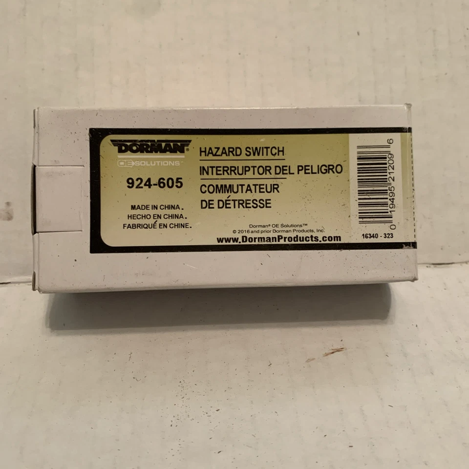 Hazard Warning Switch Dorman 924-605 fits 99-05 Pontiac Grand Am - Изображение 1 из 1