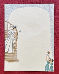 1964 CARLSON WEDDING SERVICE - WEDDING INVITATION STATIONERY -ICONIC 1960s BRIDE - Picture 1 of 3