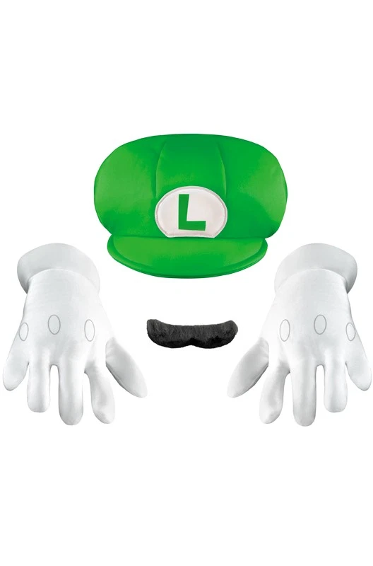 Luigi Super Mario Kids Accessory Costume Kit by Disguise 73772 Costumania