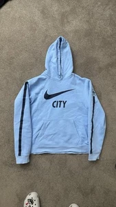 manchester city nike hoodie large men Blue - Picture 1 of 3