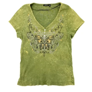 APT.9 Damen T-Shirt grün Schmetterling Grafik Größe XL - Bild 1 von 4