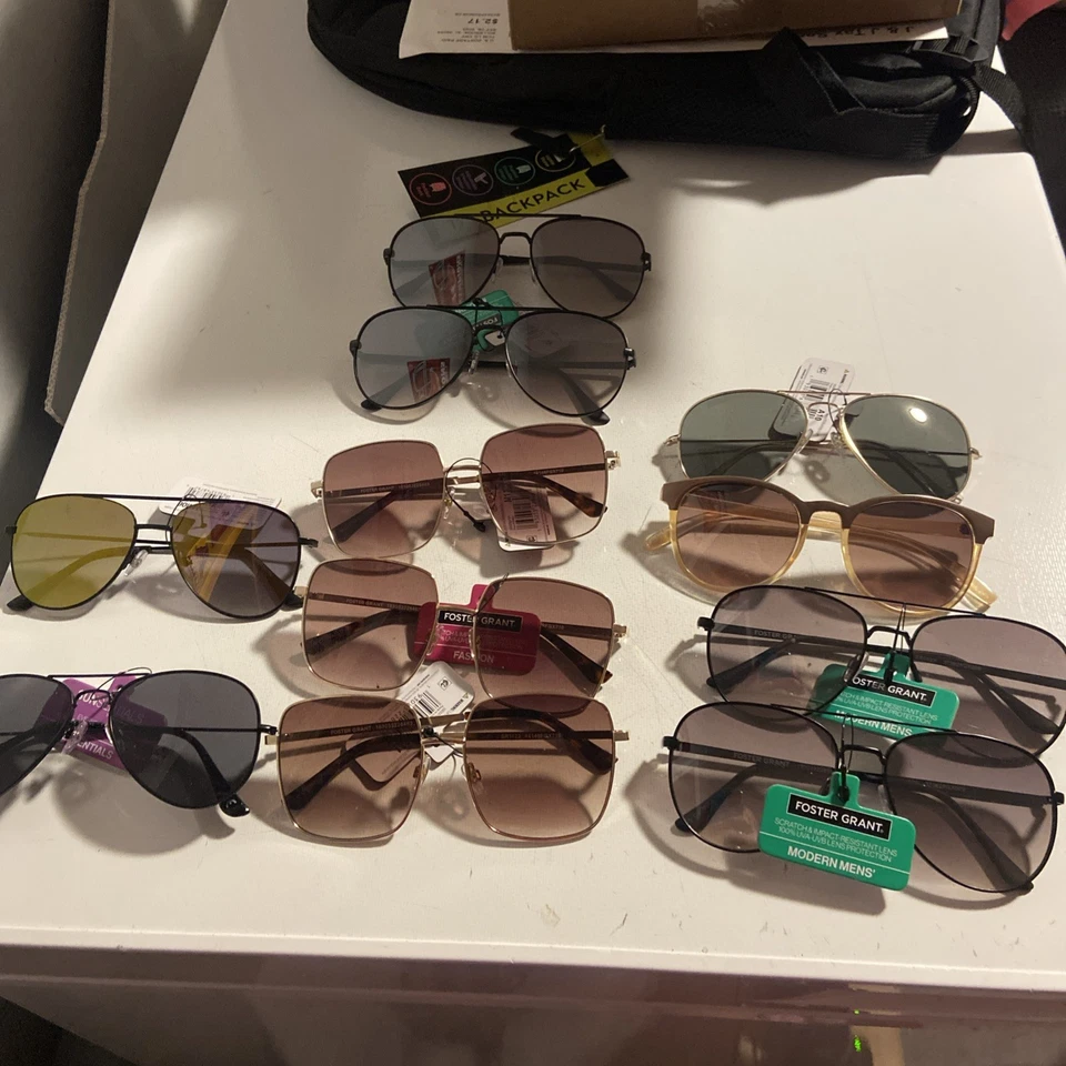 NUEVO Con Etiquetas Gafas de Sol Foster Grant Lote De 11 Mezcladas Para Hombre Y Mujer Foto 1 de 4